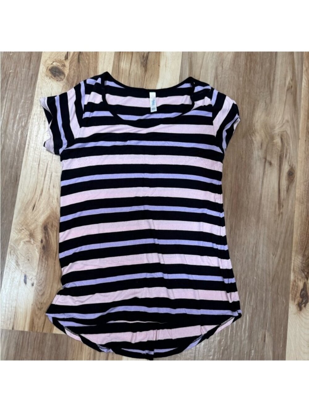 Lularoe Striped Black and Pink Women's Top